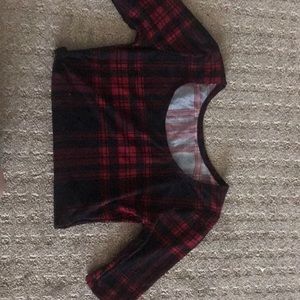 Plaid crop top